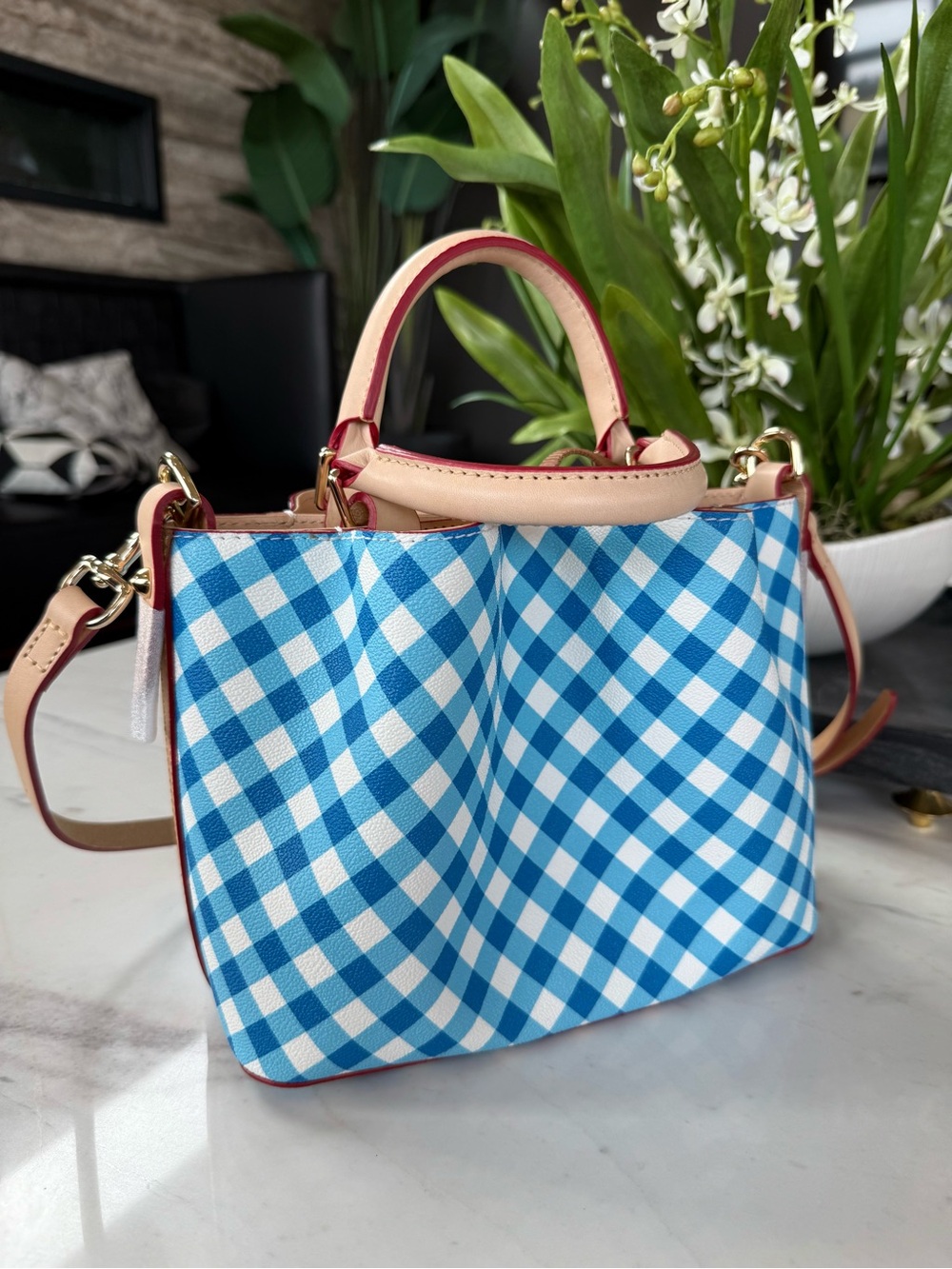 New Dooney & Bourke Mini Barlow Cotton/Leather Bag - Picture 11 of 16